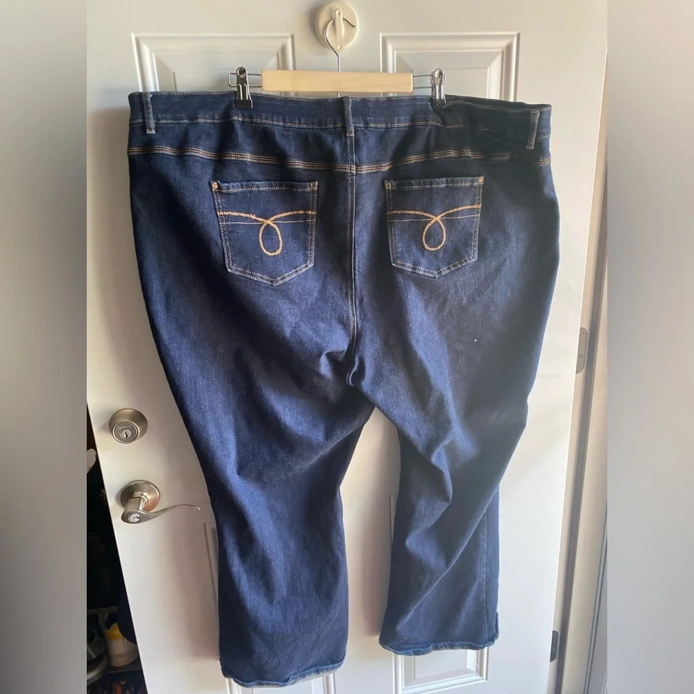 Eat 1946 Denim Jeans Size 32W Bootcut Dark Denim Classic Stretch Americana - Picture 1 of 6